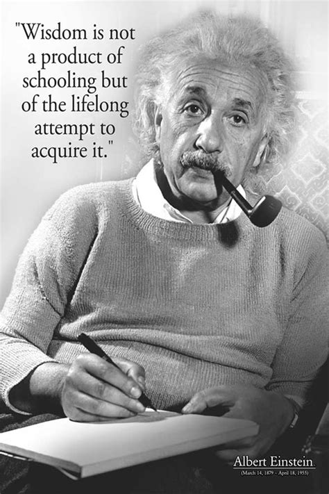 Albert Einstein Wisdom Quote Poster 61x915