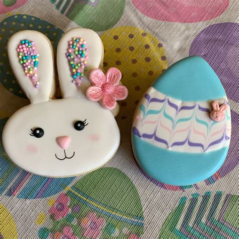 Easter Bunny Decorated Cookies Sweet Treats For The Holiday Season