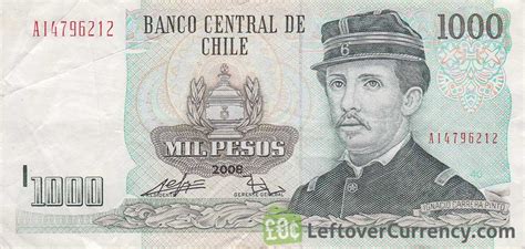 1000 Chilean Pesos Banknote Type 1978 2009 Exchange Yours For Cash