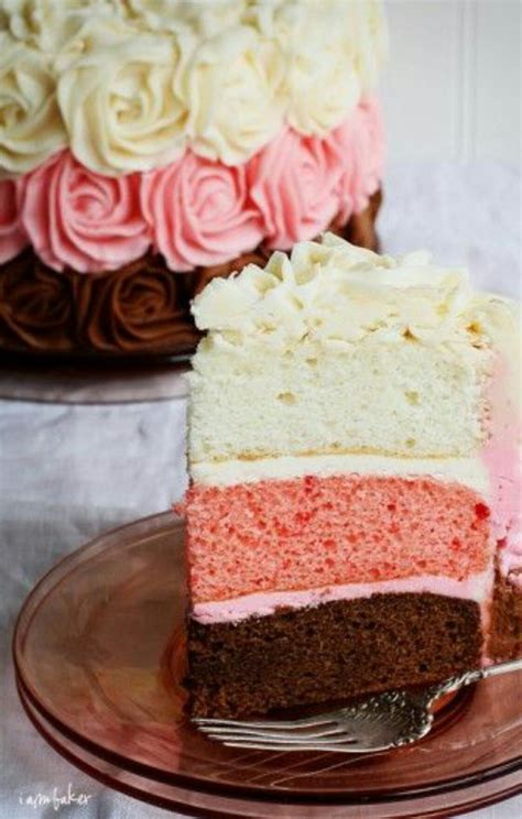 Image By A Held On Sweets Neapolitan ~ Cake Recipes Desserts Cake