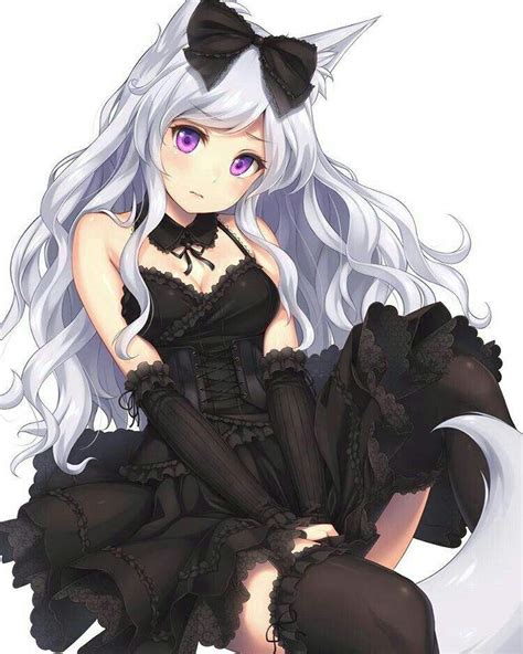She carries a dagger made from a wolfs tooth and is also proficient with spears. White Wolf Anime Female : Cute Anime Wolf Girls 15 Best ...