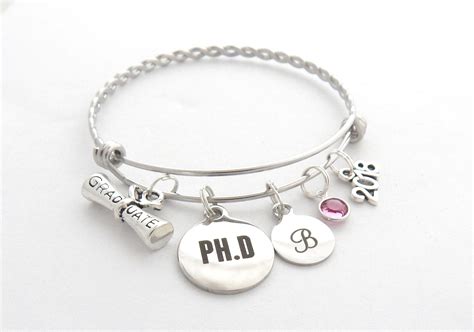 Indoor water fountains are a great gift for any occasion, but especially for a graduate. PhD Gift, PhD Graduation Bracelet, PhD Jewelry, PhD ...