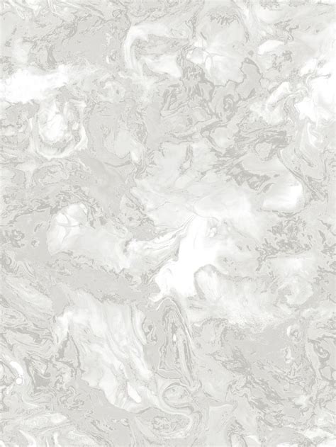 A White Marble Textured Wallpaper With Grey And White Swirls On The Surface