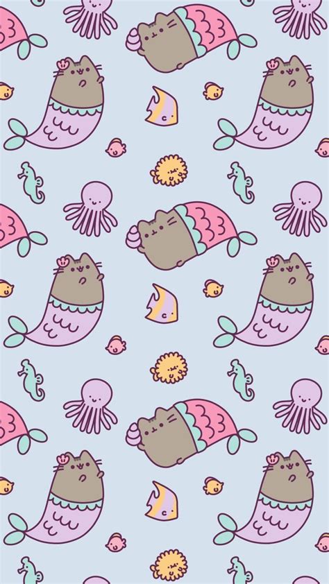 Kawaii Pusheen Wallpapers Wallpaper Cave