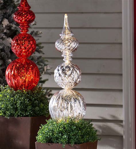 Indoor/Outdoor Shatterproof Holiday Lighted Large Finial ...