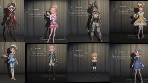 Identity V Playing All My Mechanic Skins All S Tier Accessories