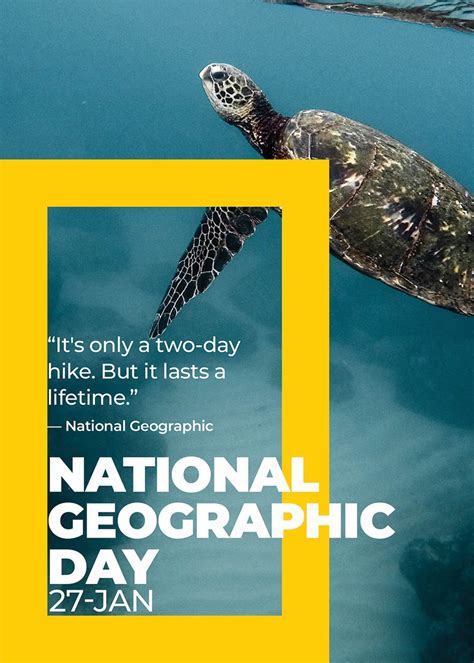 National Geographic Day Greeting Card Template In Psd Download