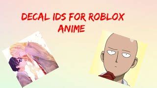 Roblox bloxburg anime decal ids youtube. Roblox Bloxburg - Anime Decal Id's | Doovi