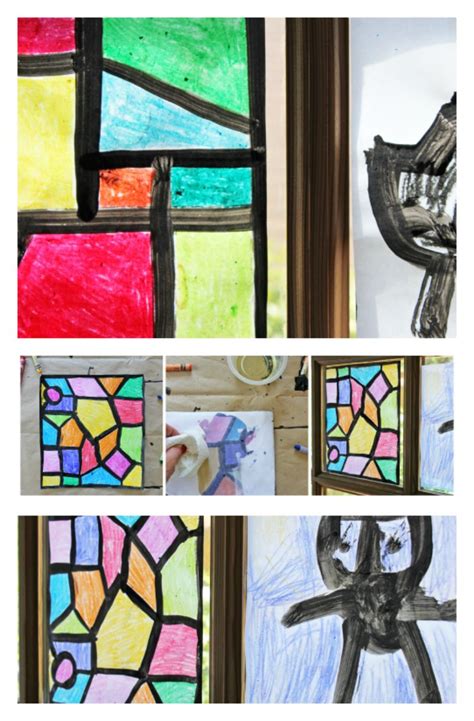 Art And Design For Kids Faux Stained Glass Creative Kids Crafts Easy