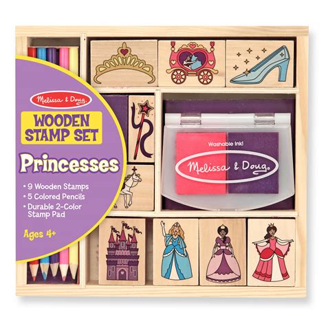 Melissa And Doug Wooden Princess Stamp Set Online Toys Australia