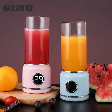 Portable Electric Blenders 304 Stainless Steel 6 Blade Blade Usb Electric Blenders Mini Juicers