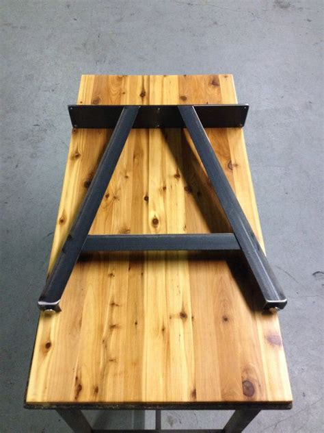 Wood and metal are the two main materials used for table legs. Metal Table Legs A Frame Style Set of 2 Adjustable | Etsy ...