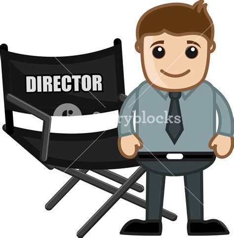 Director Chair Business Cartoons Vectors Royalty Free Stock Image
