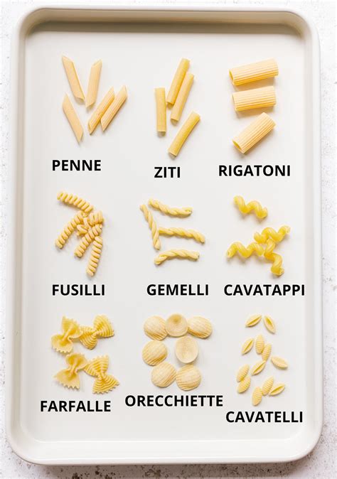 15 Types Of Pasta Shapes To Know And Love Sutta Chai Bar Vlrengbr