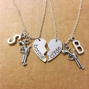 Jewelry Bonnie And Clyde Two Letter Charm Necklaces Poshmark