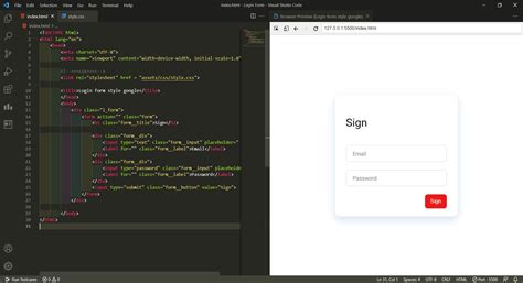 Visual Studio Code See Html Preview On Side Tab In Vscode Stack