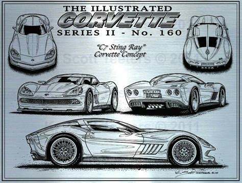 Corvette C7 Car Vector Kit Cars Retro Cars Vectors Classic Cars