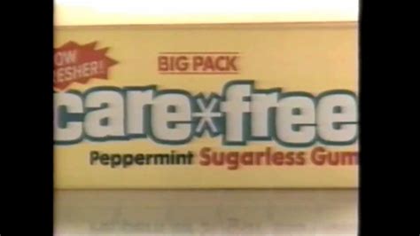 Carfree Sugarless Chewing Gum Commercial November 21st1986 Youtube