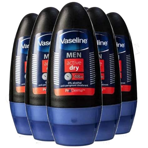 6 x vaseline men active dry 48h roll on anti perspirant deodorant 50ml ebay