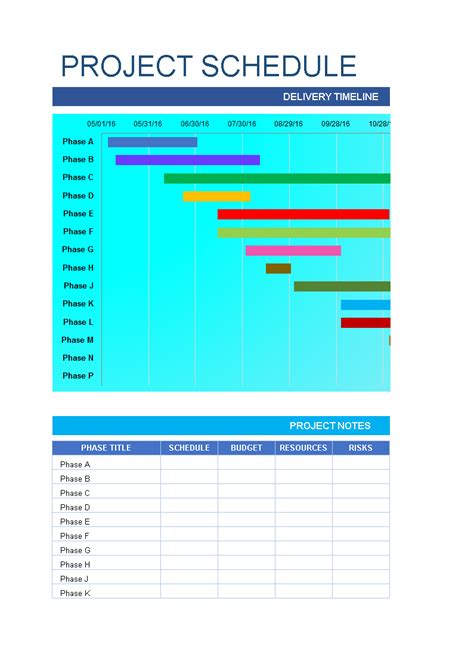 Project Schedule Excel Spreadsheet Template Templates At