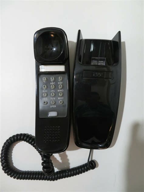 Black Trimline Wall Phone Touch Tone Old Phone Shop Store