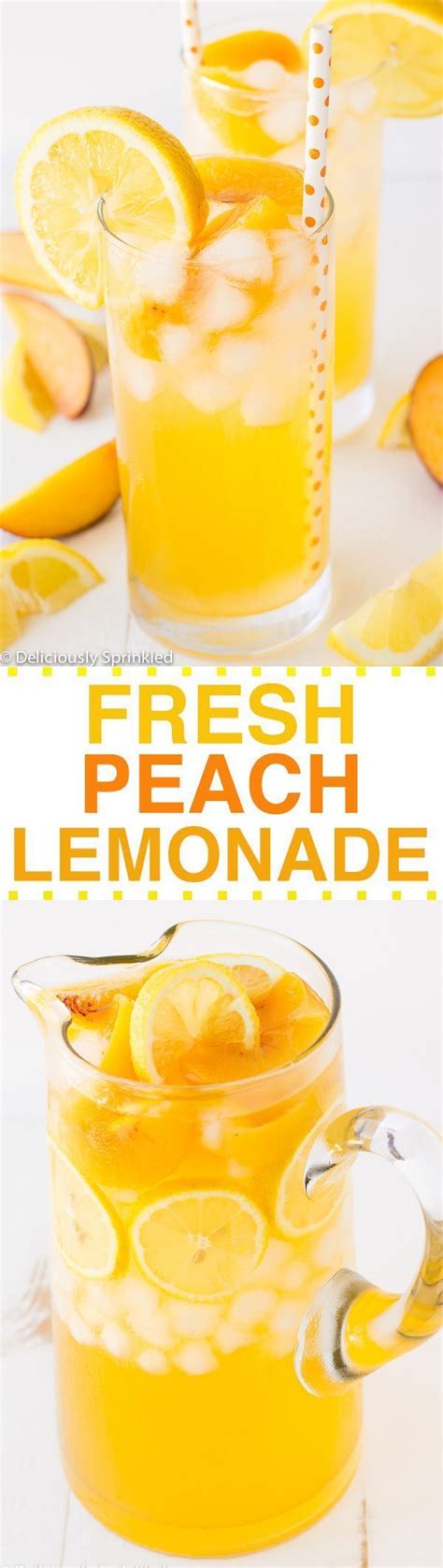 Fresh Peach Lemonade Recipe Super Easy To Make And Taste So Good