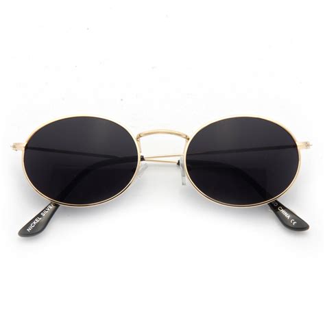 Weston Designer Inspired Metal Oval Sunglasses Cosmiceyewear