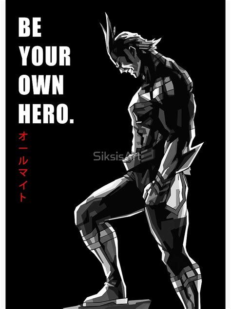My Hero Academia All Might Poster For Sale By Siksisart Redbubble