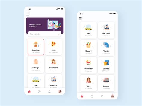 Service App Home Screen Ui By Syedingsoft On Dribbble