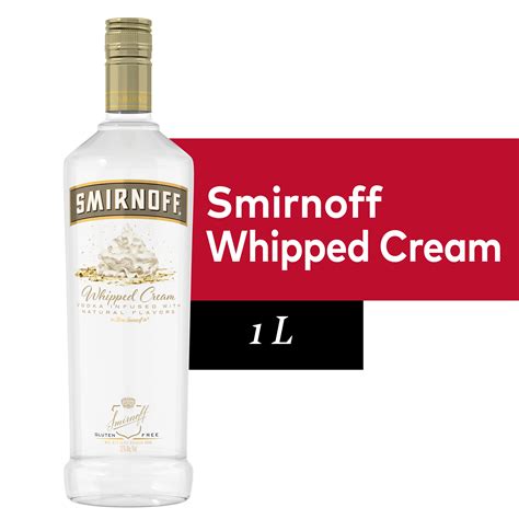 Smirnoff Whipped Cream 60 Proof Vodka Infused With Natural Flavors