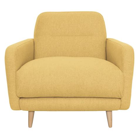 Deciding on what type of upholstery that works for you might not be with its use of texture, colour and natural hues, fabric armchairs ooze comfort and relaxation. ABEL Yellow wool mix armchair | Buy now at Habitat UK ...