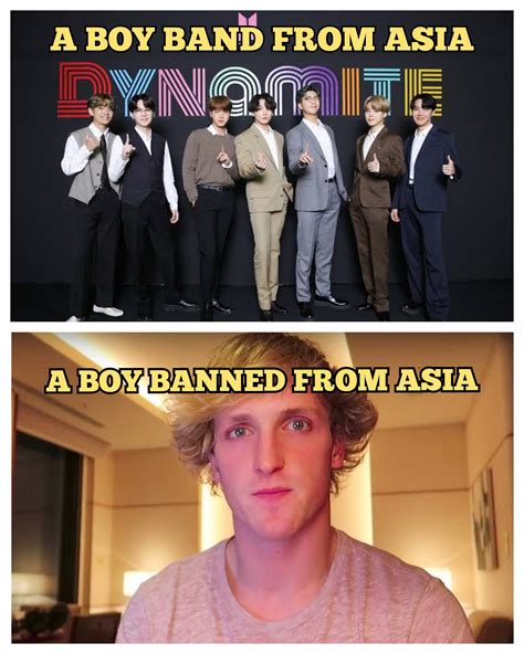 Whats The Difference Between Bts And Logan Paul Rdankmemes