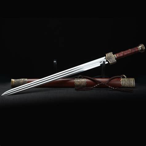 Chinese Han Sword Handmade Chinese Straight Double Edged Sword