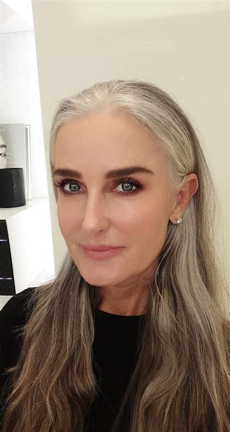 Makeup Over 50 Makeup For Older Women Makeup Over 50 Gray Hair Beauty