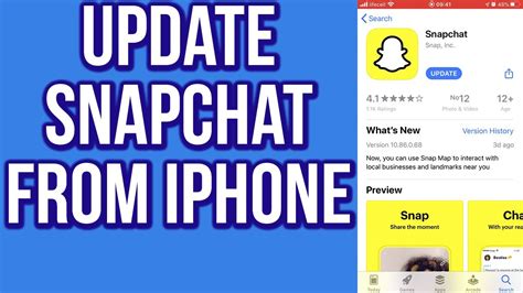 How To Update Snapchat From Iphone Youtube