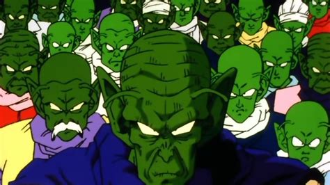 Kami appears in the forefront and nail and a young dende appear on the right. Namekian - Dragon Ball Wiki