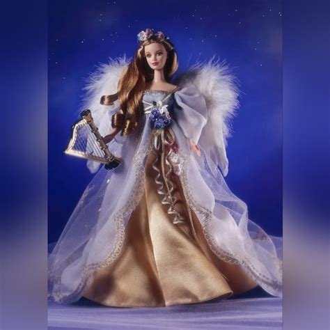 Mattel Toys 997 Harpist Angel Barbie Angels Of Music Collection 1st