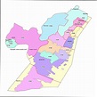 Hudson County, NJ Zip Code Boundary Map