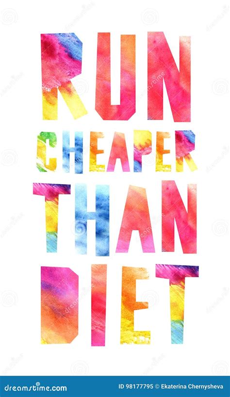 Run Cheaper Than Diet Stock Illustration Illustration Of Gymnastics