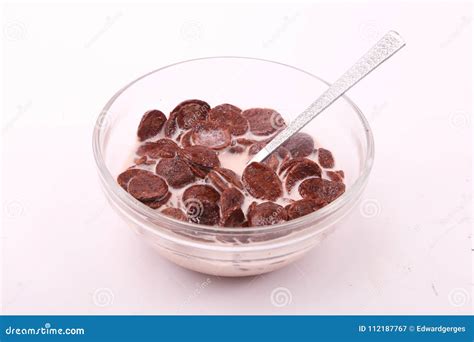 Chocolate Cereal With Milk Stock Image Image Of Snack 112187767