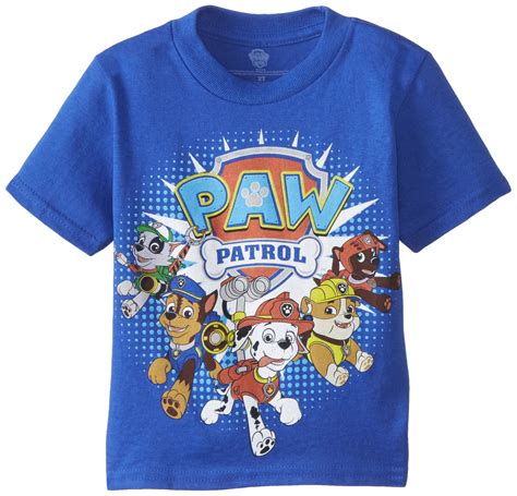 Paw Patrol Little Boys Toddler Group T Shirt Royal 3t