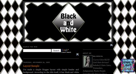 Works Of Art By Ria Black And White Layout