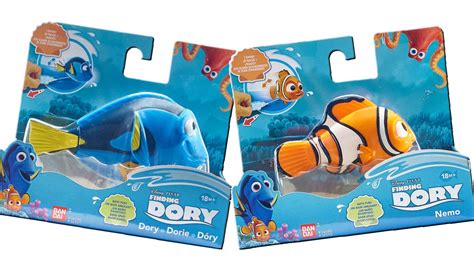 Finding Dory Bath Toys Swimming Dory And Nemo Unboxing Review Youtube