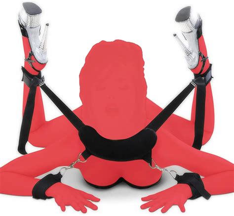 Bondage Restraints Bed Restraints Kit Wrist Thigh Leg Restraint System Hand And Ankle Cuff Bed