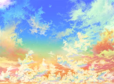 Anime Sky Hd Wallpaper By Tigaa