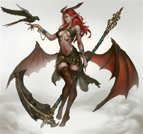 Pin by Антон on Lilith Fantasy art warrior Fantasy character design Concept art characters