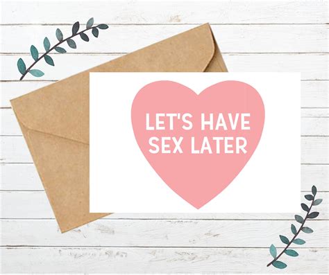 Lets Have Sex Later Printable Digital Greeting Card Etsy