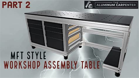 Aluminum Extrusion Frame Assembly Workbench Part 2 Drawer Slides