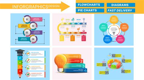 Design Infographics Flowcharts Diagrams And Pie Charts By Hilinart