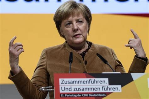 Amburgo Angela Merkel Unovazione Saluto Il Suo Ultimo Discorso Da